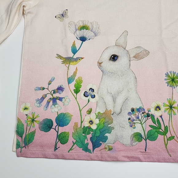 H&M Whooli Chen Girls Bunny Sweatshirt Headband & Dress Matching Outfit 6x/7 NEW - Picture 8 of 15